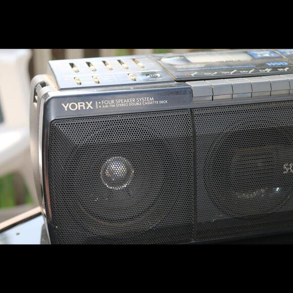 yorx super sounds newave Model No.P1215 portable radio double deck - Picture 2 of 8